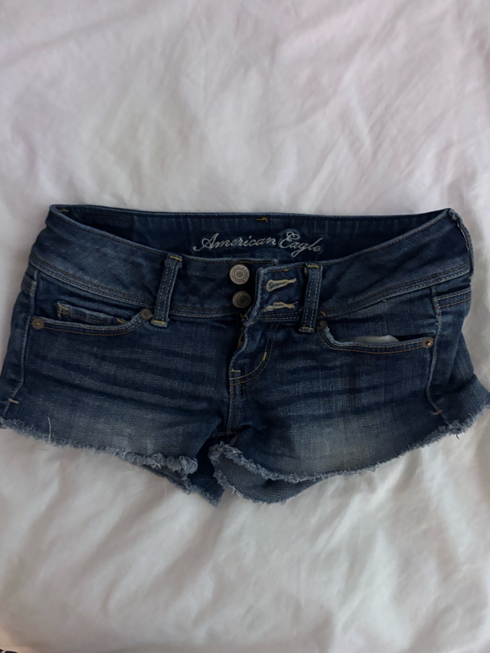 Vintage American Eagle Outfitters Dark Blue Denim Jean Shorts